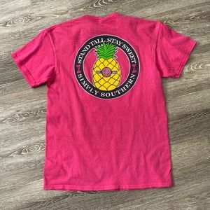 Ladies pink Simply Southern t-shirt